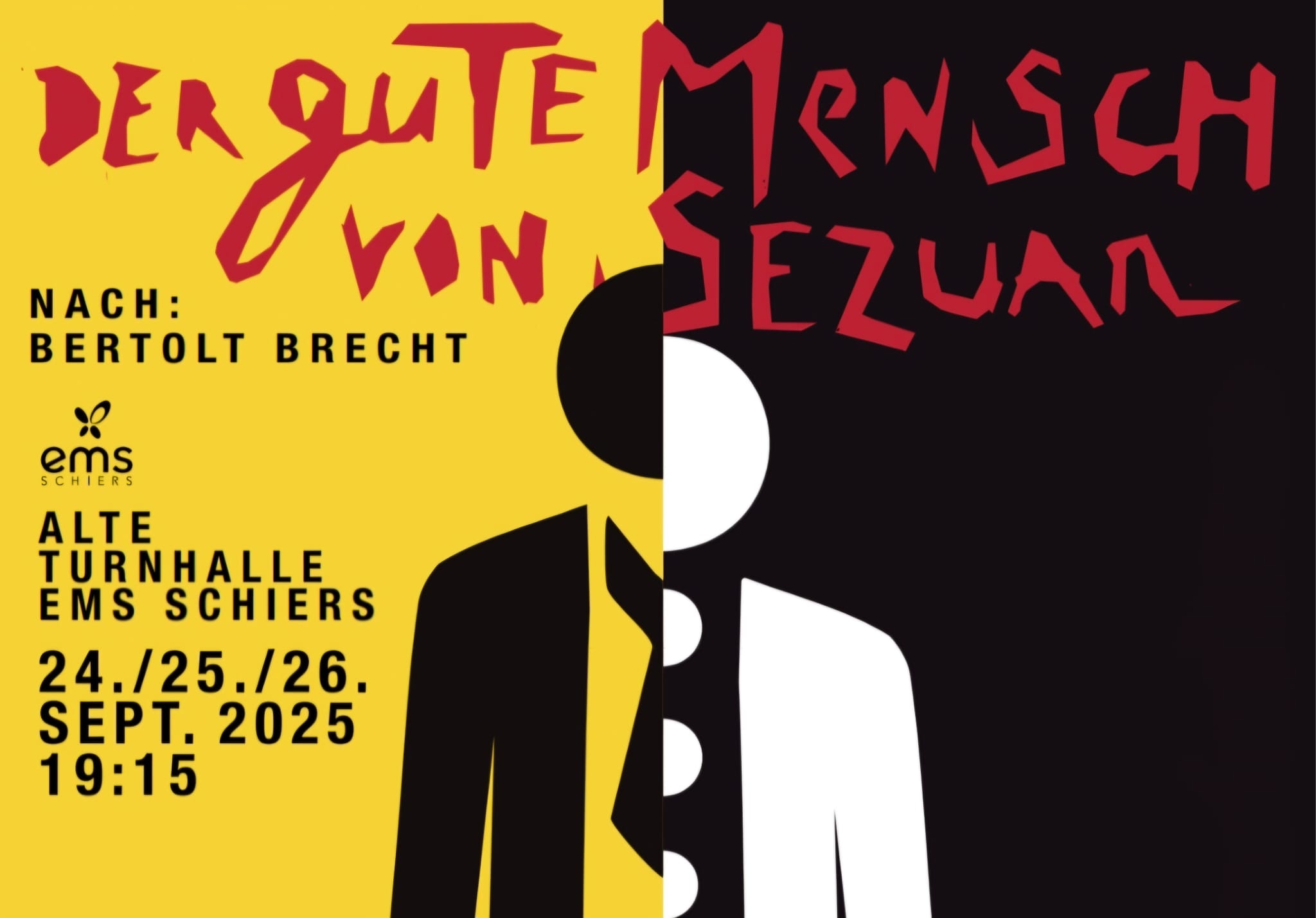 «Der gute Mensch von Sezuan» – Theater der EMS Schiers: 24., 25. & 26.09.25